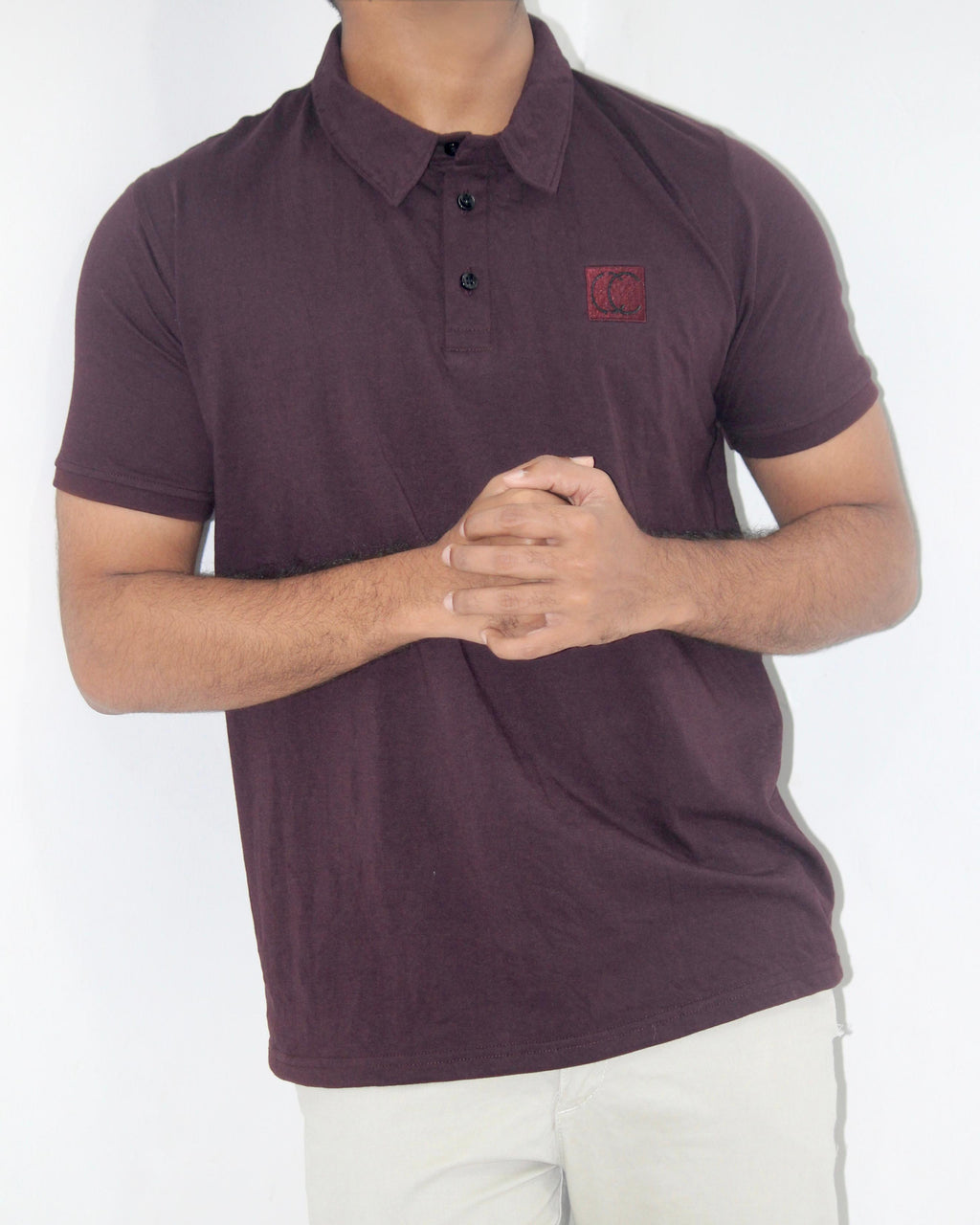 Polo Shirt-Plum Wine Purple [Short sleeve] [Men's]