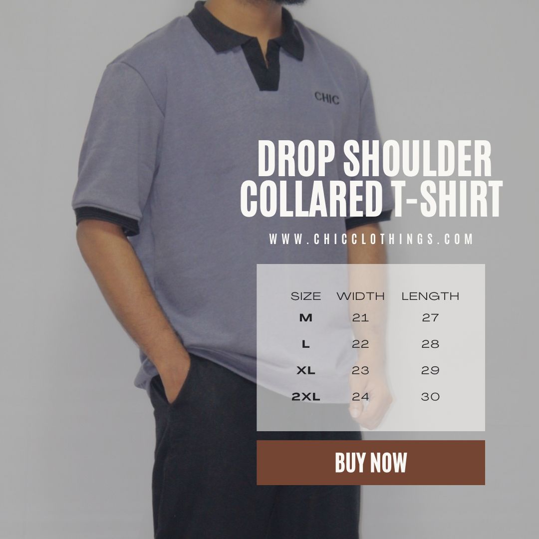 Drop Shoulder Collared T-Shirt - Card Room Green [Men's]