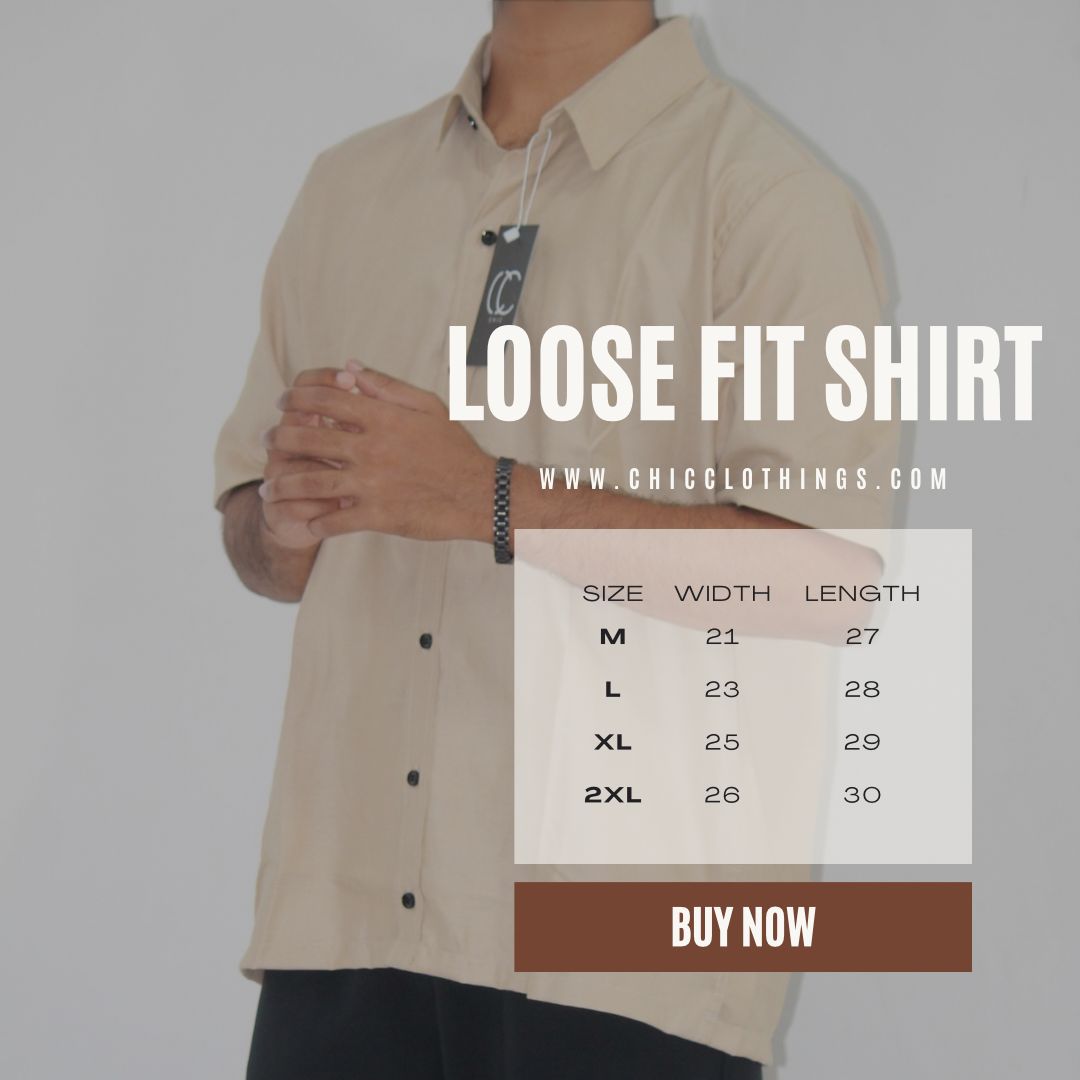 Loose Fit Shirt-White [Short sleeve] [Men's]