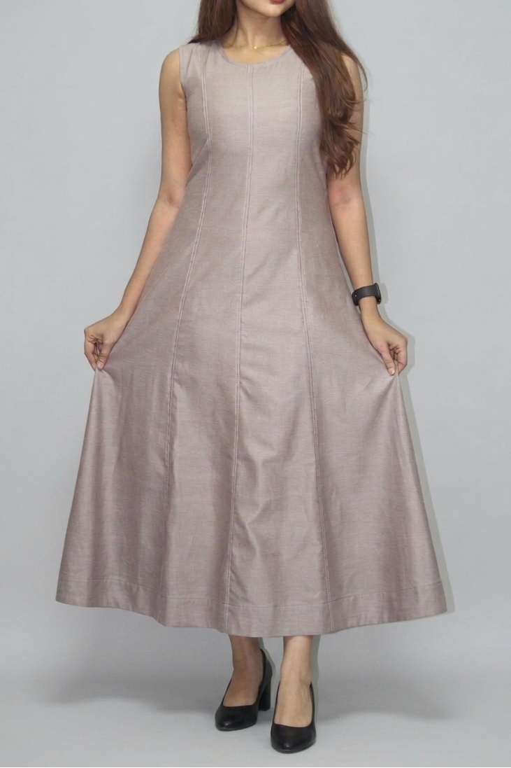 2 PCS SET-CROP SHIRT AND SLEEVELESS DRESS- ENIGMA [WOMEN'S]