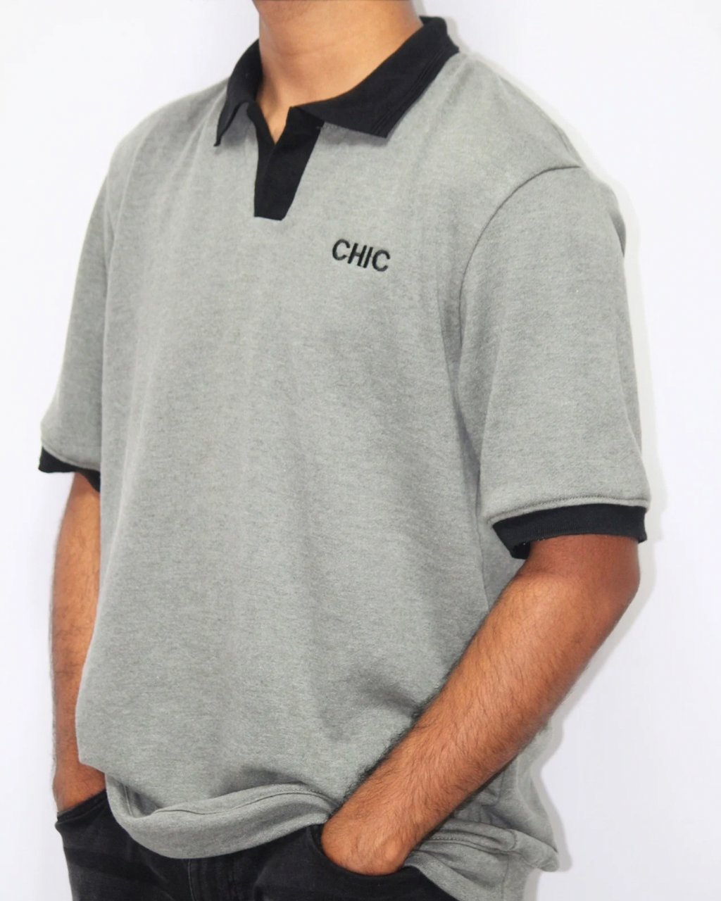 Drop Shoulder Collared T-Shirt - Card Room Green [Men's]