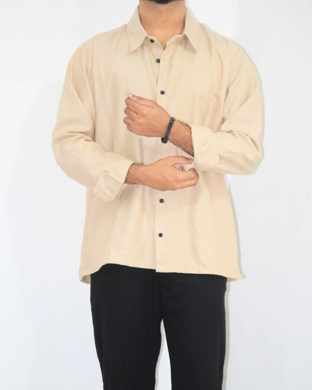 Loose Fit Shirt-Champagne [L/sleeve] [Men's]