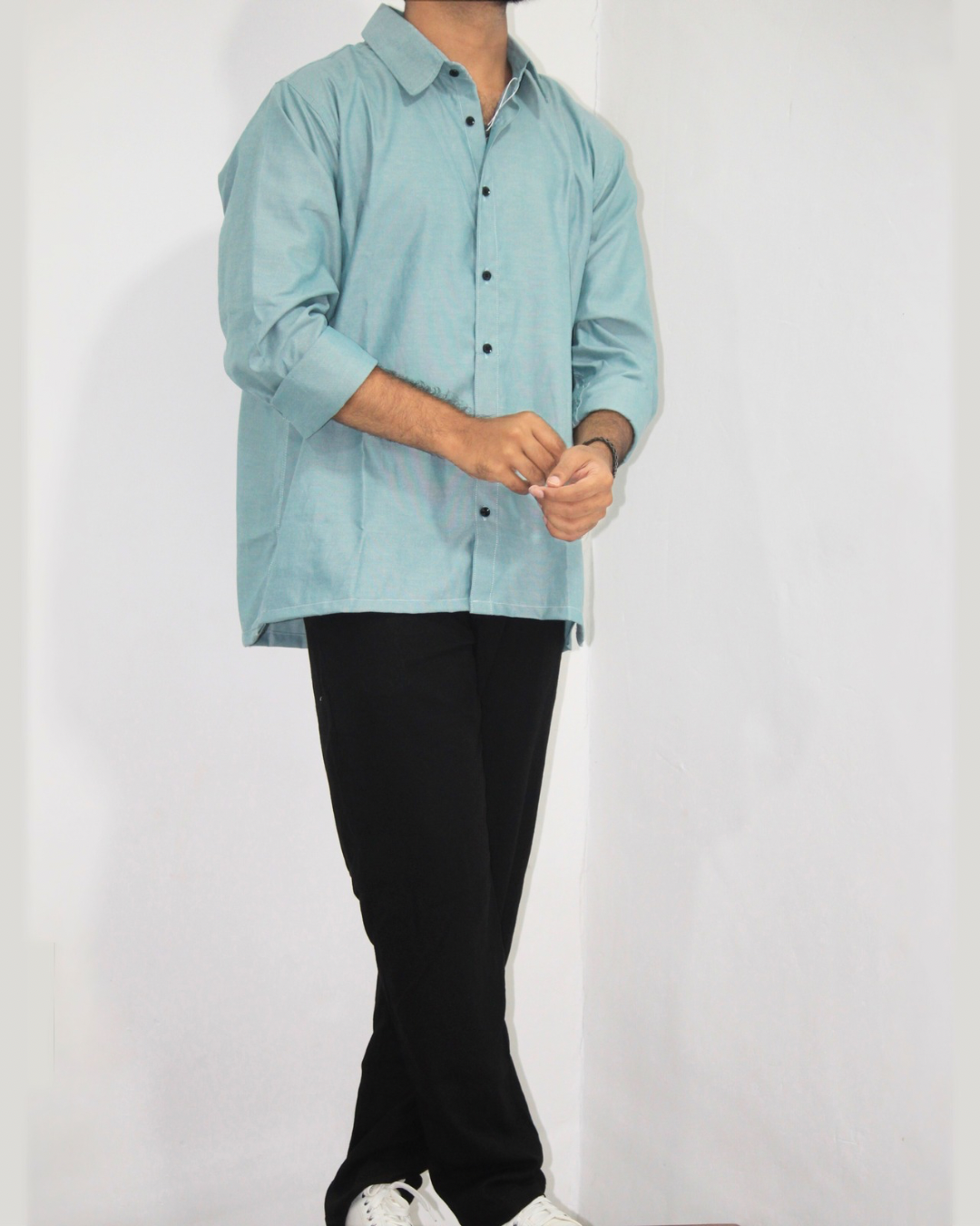 Loose Fit Shirt-Laurel Green [L/sleeve] [Men's]