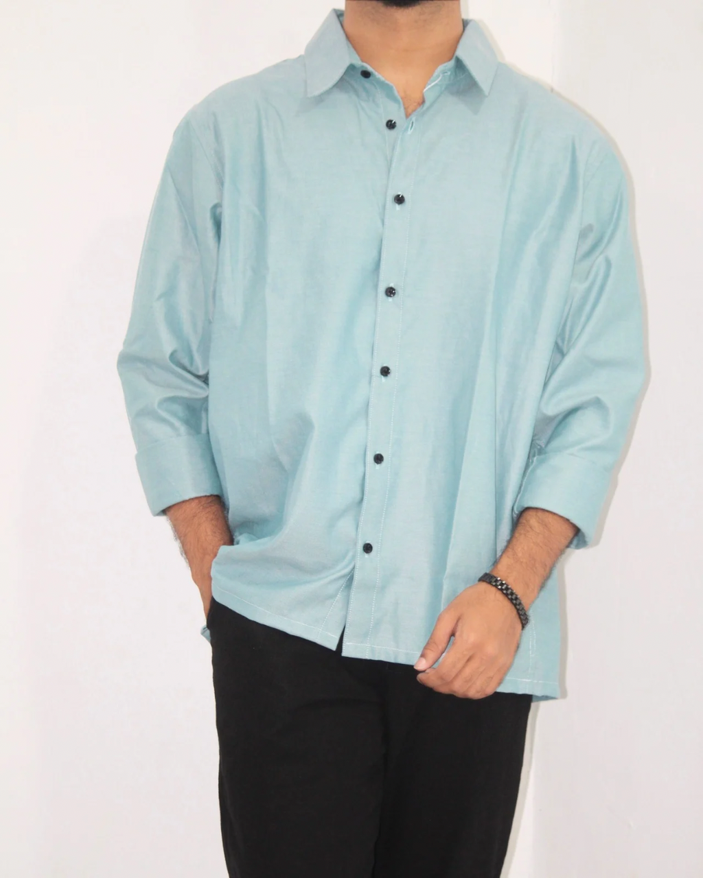 Loose Fit Shirt-Laurel Green [L/sleeve] [Men's]