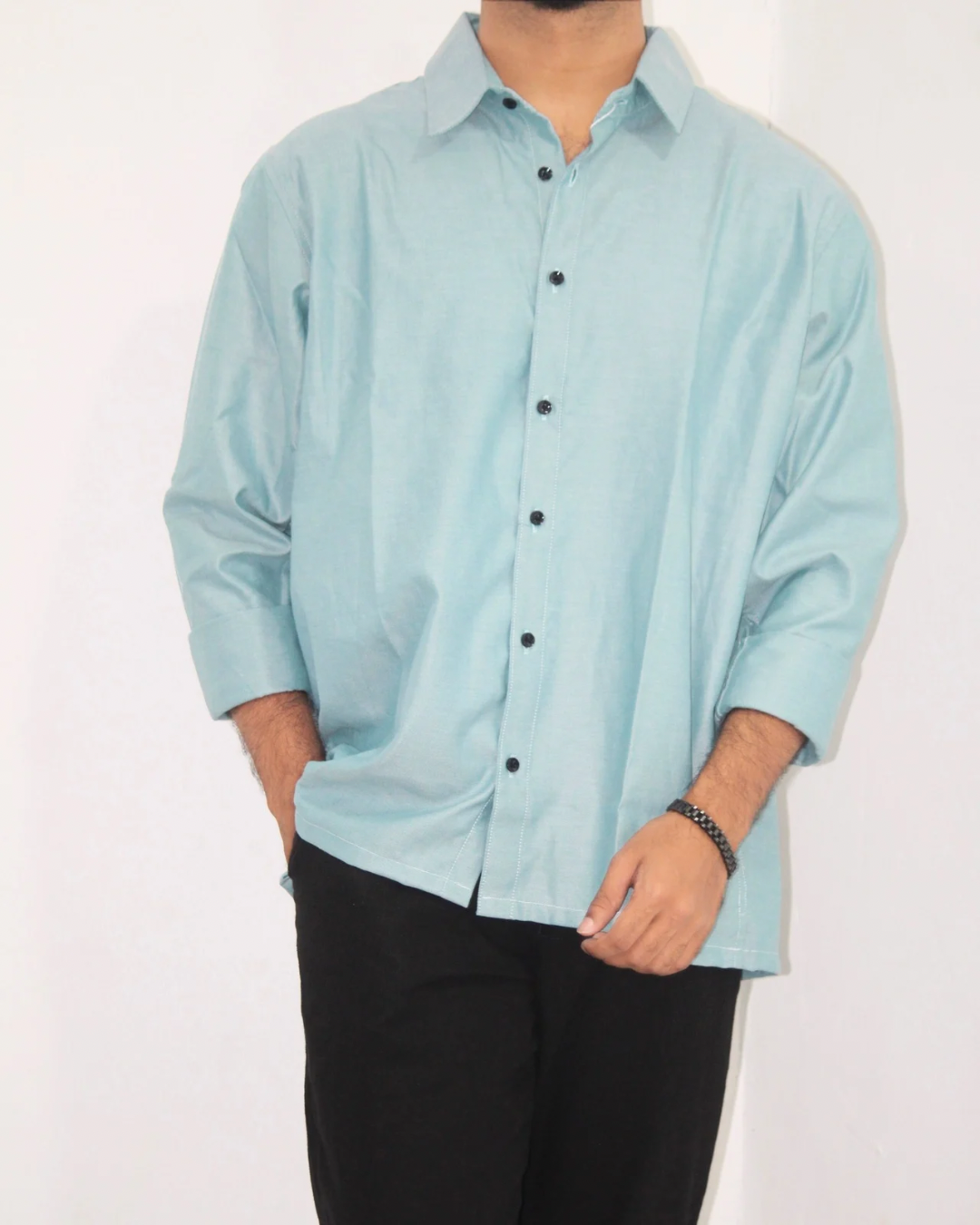 Loose Fit Shirt-Laurel Green [L/sleeve] [Men's]