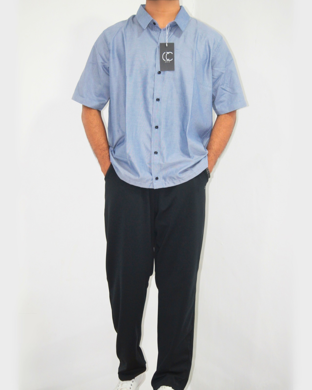 Loose Fit Shirt-Cool Grey [Short sleeve] [Men's]