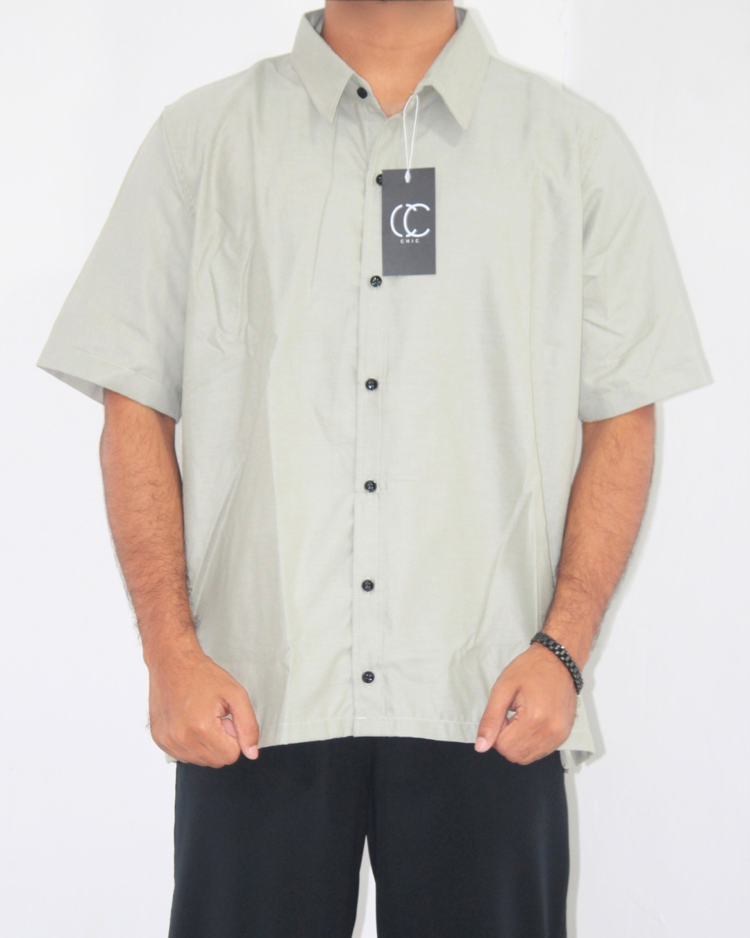 Loose Fit Shirt-Pale Goldenrod [Short sleeve] [Men's]
