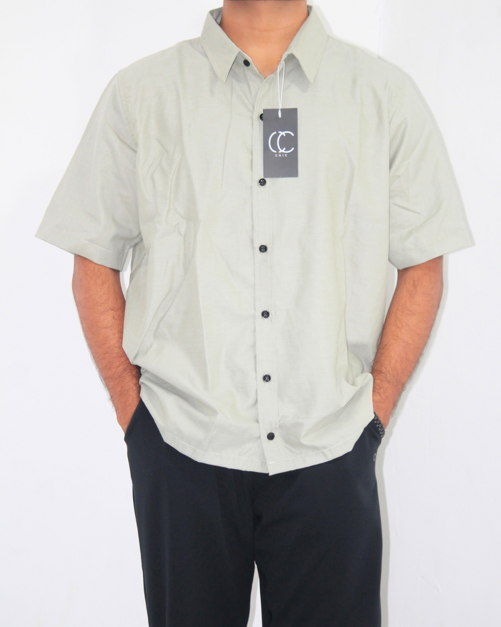 Loose Fit Shirt-Pale Goldenrod [Short sleeve] [Men's]