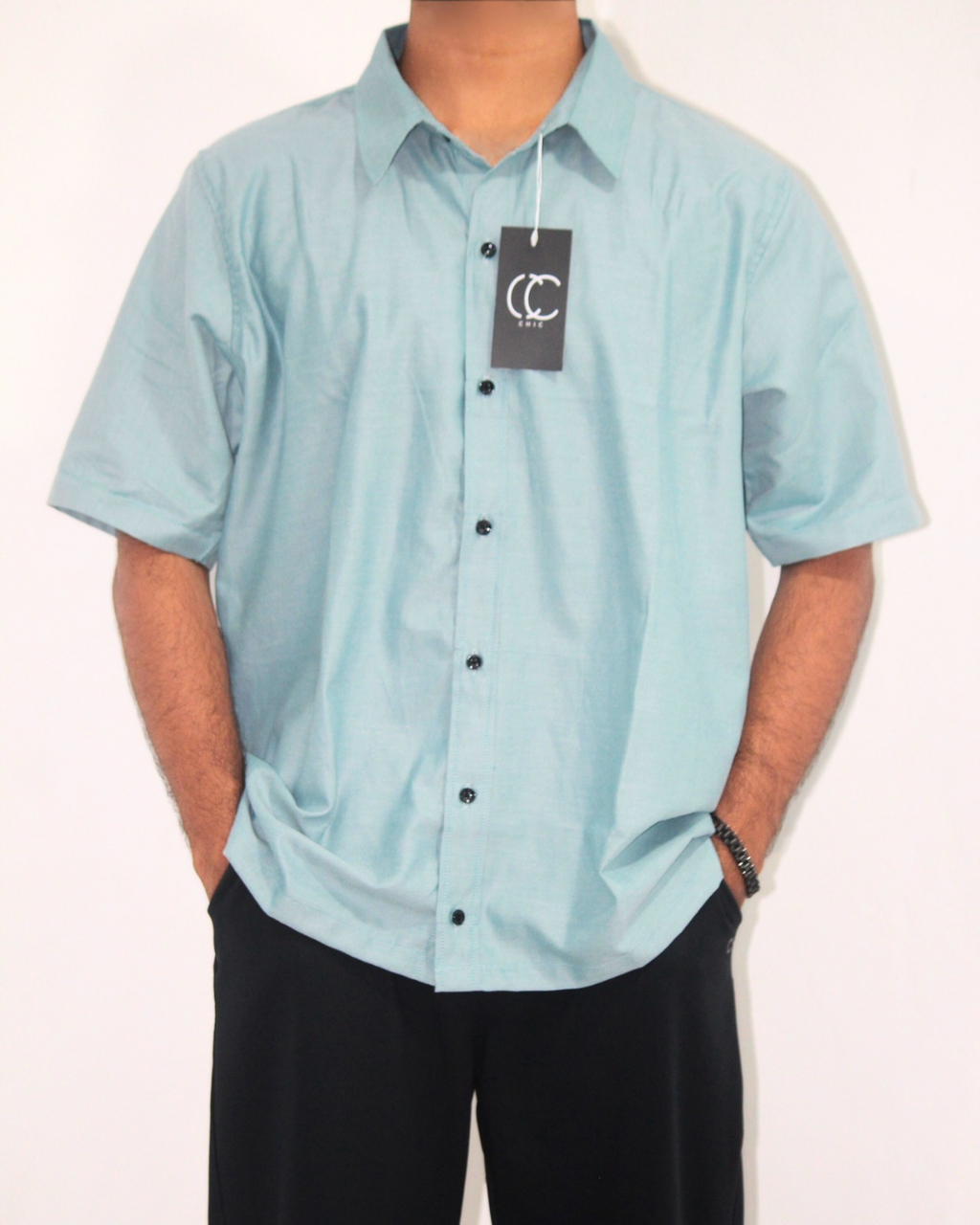 Loose Fit Shirt-Laurel Green [Short sleeve] [Men's]