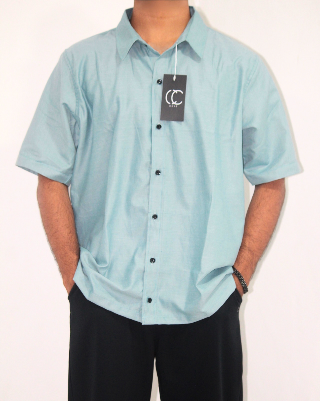 Loose Fit Shirt-Laurel Green [Short sleeve] [Men's]