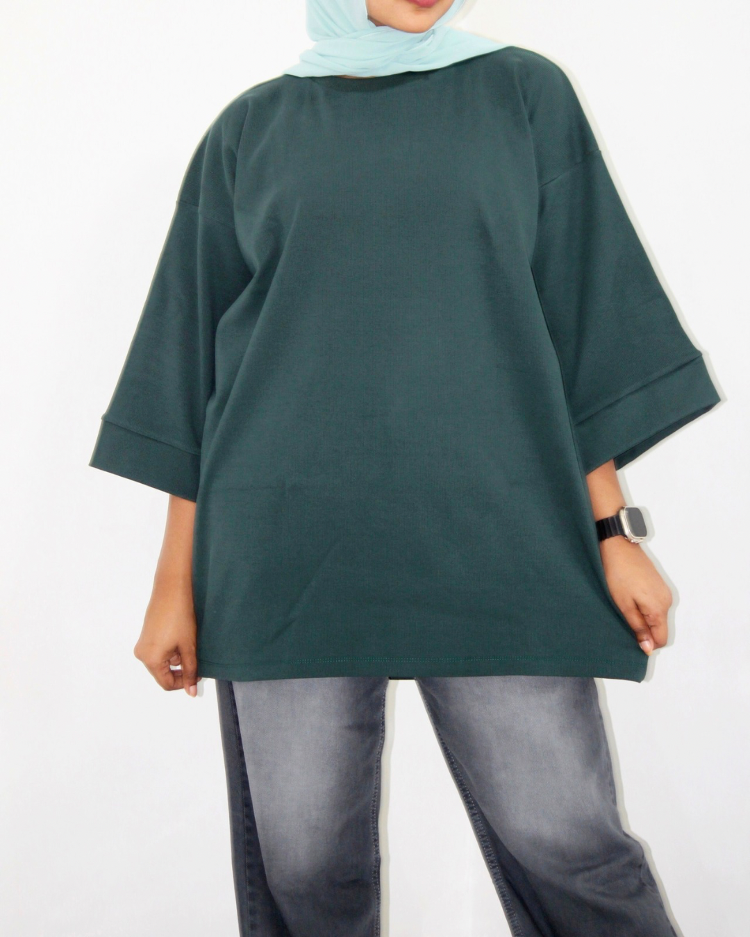 Drop Shoulder Midi T-Shirt - Sacramento Green [Women's]