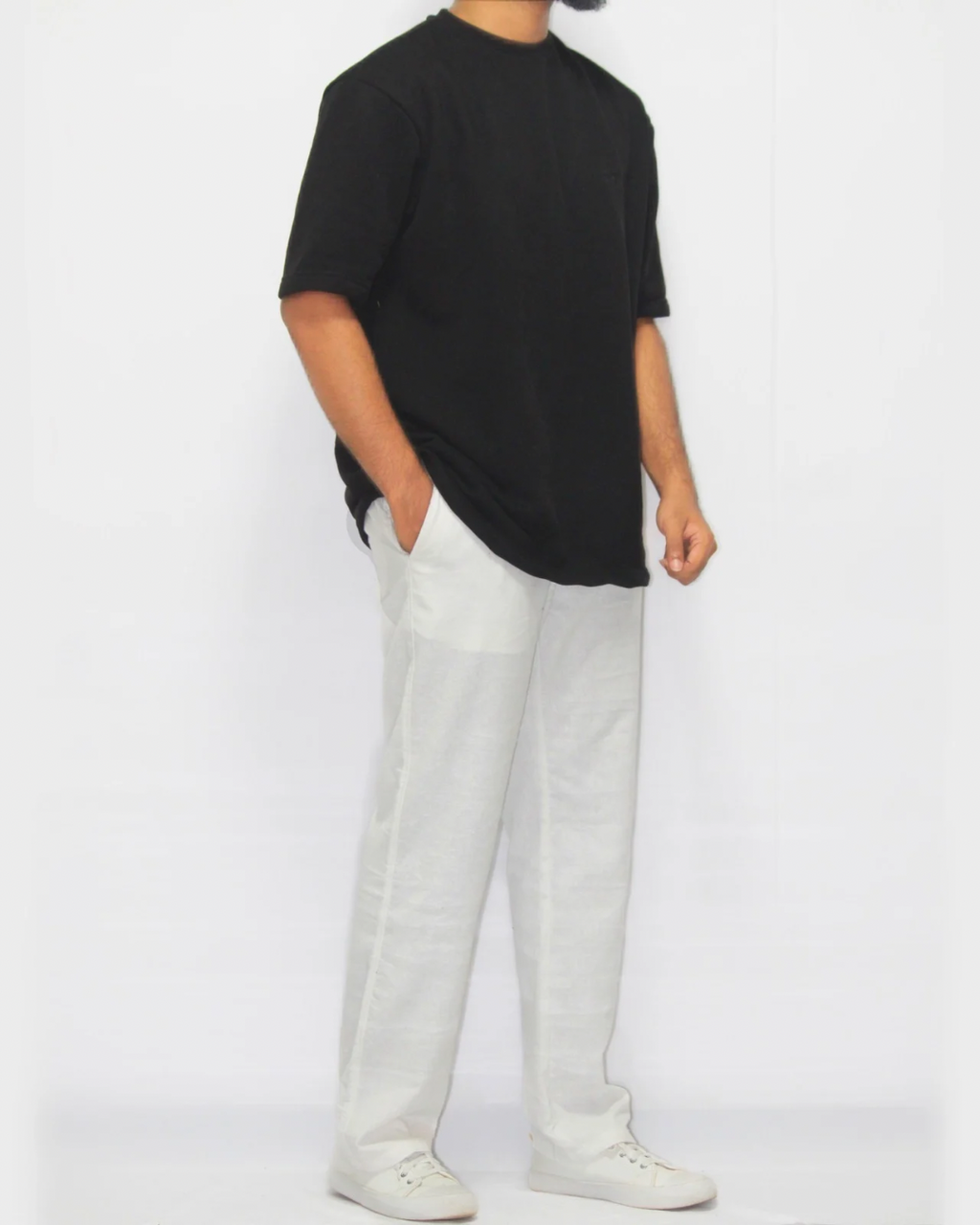 Drop Shoulder T-Shirt - Black