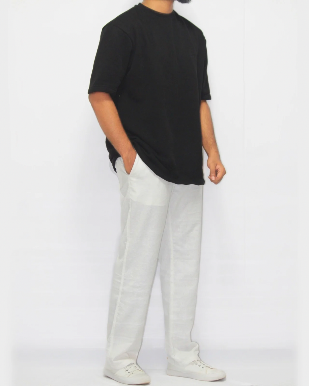 Drop Shoulder T-Shirt - Black