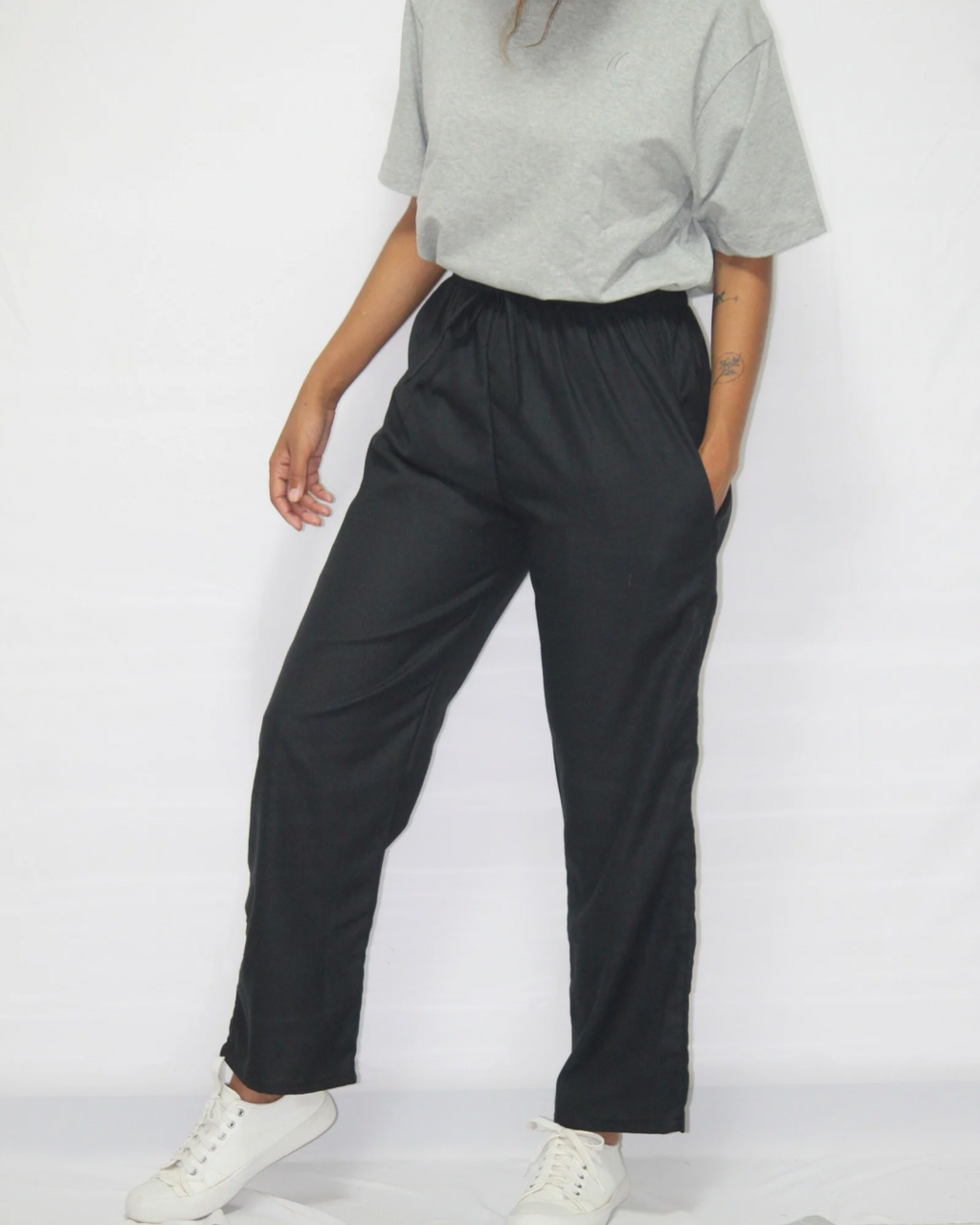 Linen Trouser - Black [Women's]