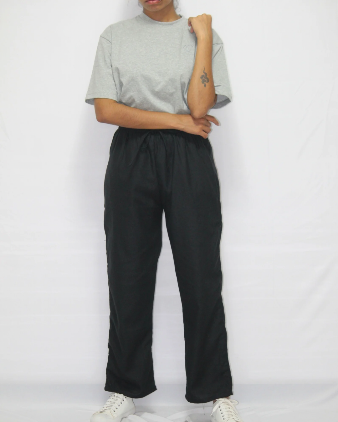 Linen Trouser - Black [Women's]