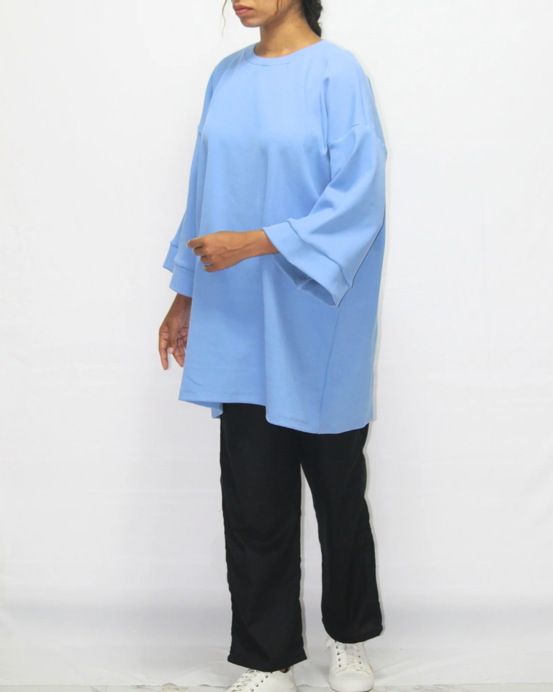 Drop Shoulder Midi T-Shirt - Dodger Blue [Women's]