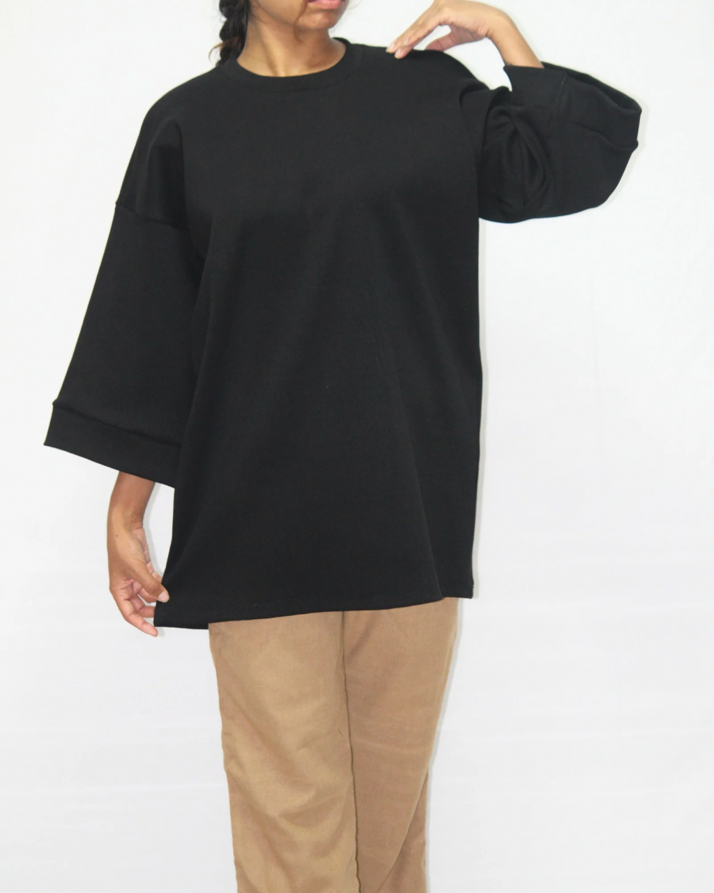 Drop Shoulder Midi T-Shirt - black [Women's]
