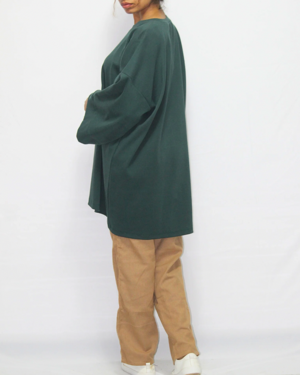 Drop Shoulder Midi T-Shirt - Sacramento Green [Women's]