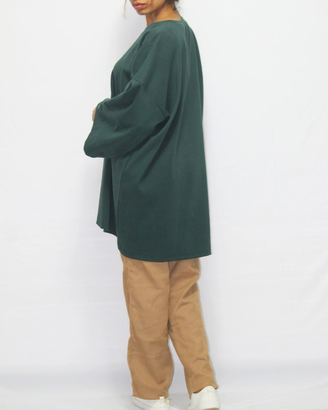 Drop Shoulder Midi T-Shirt - Sacramento Green [Women's]