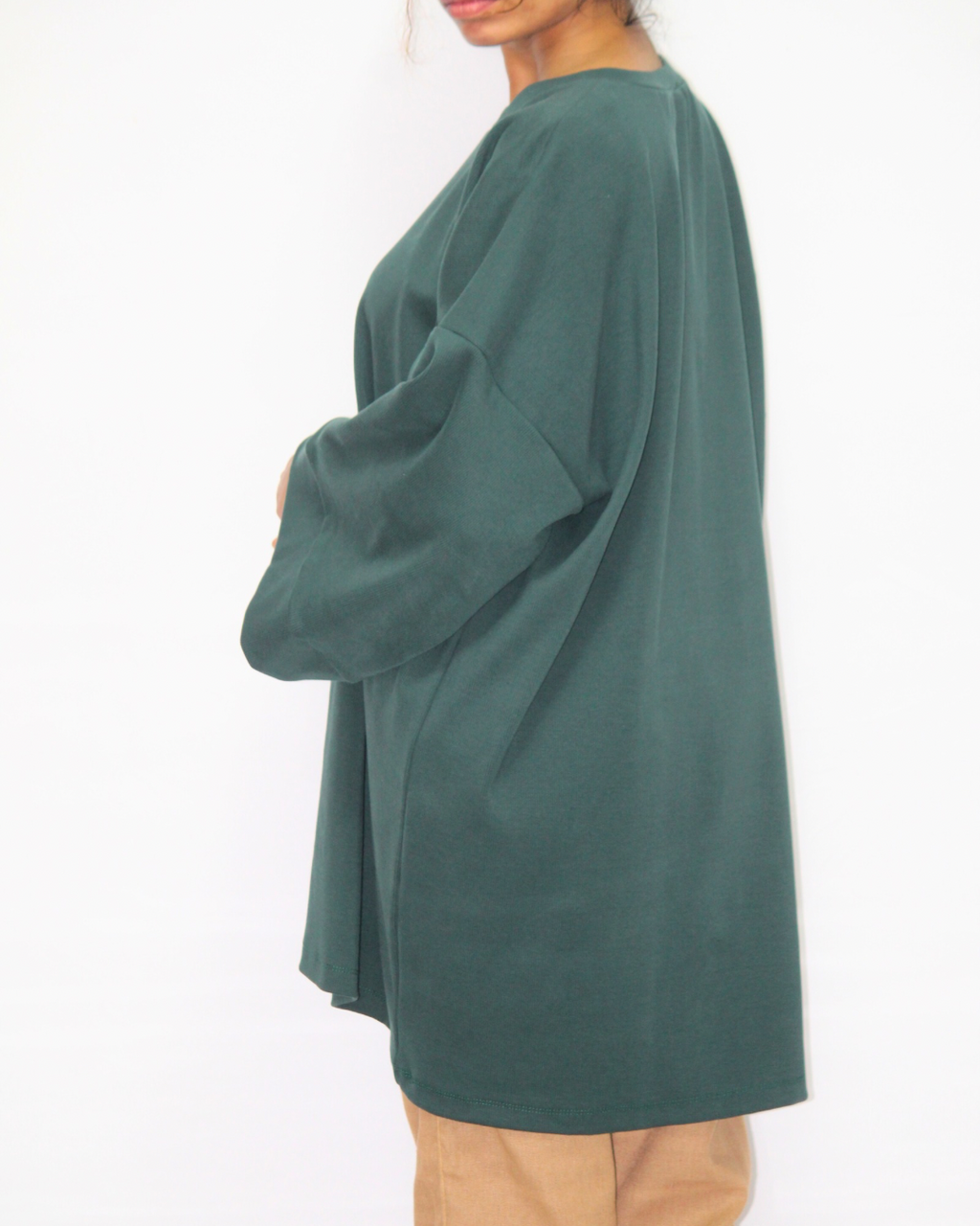 Drop Shoulder Midi T-Shirt - Sacramento Green [Women's]