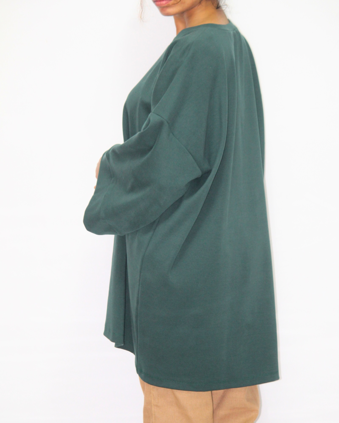 Drop Shoulder Midi T-Shirt - Sacramento Green [Women's]