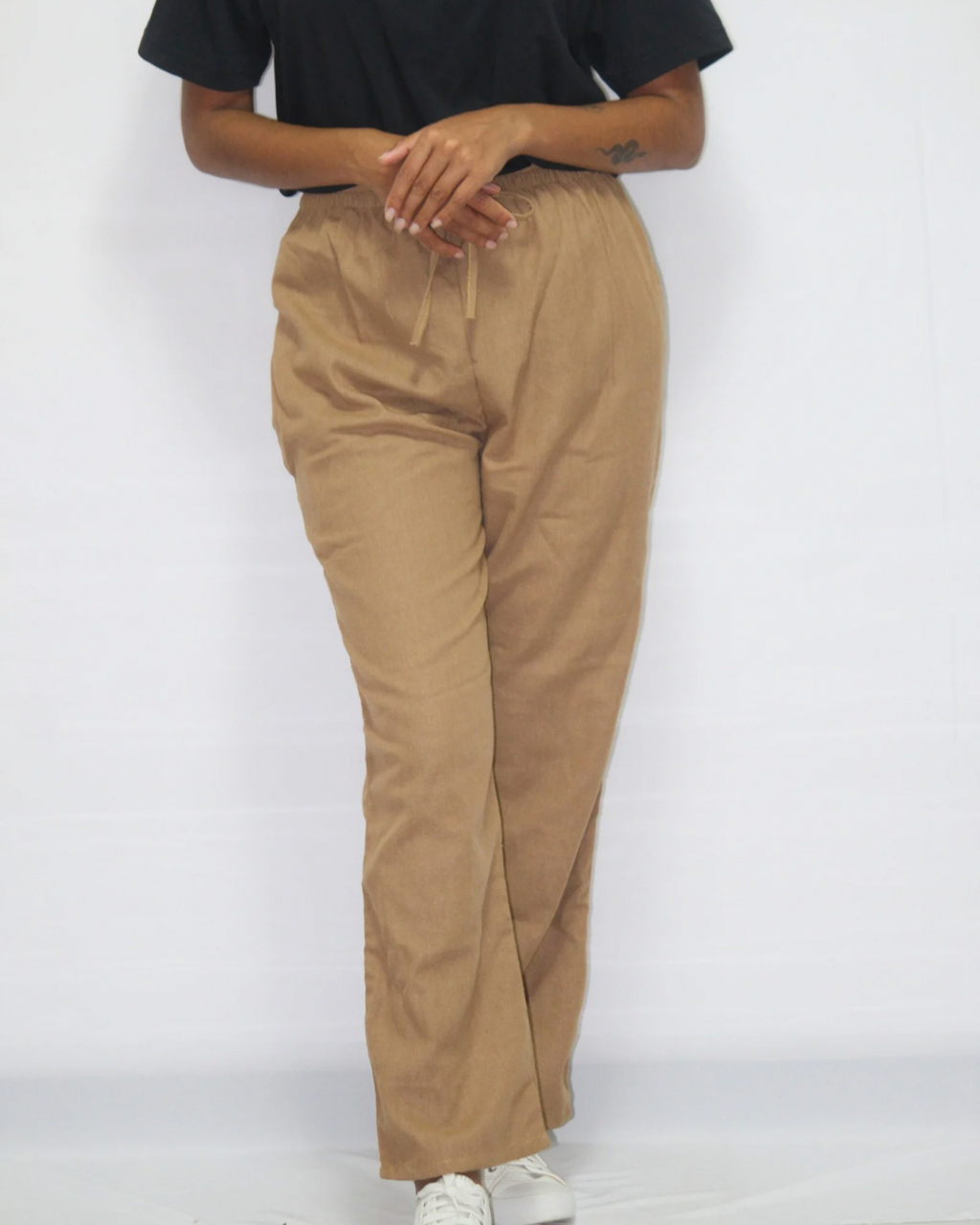 Linen Trouser - Camel Brown [Women's]