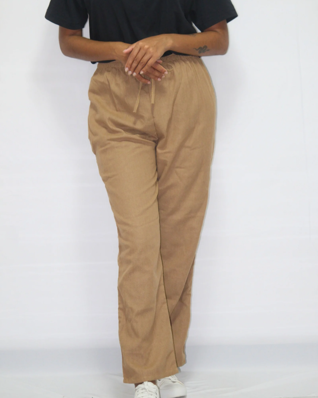 Linen Trouser - Camel Brown [Women's]