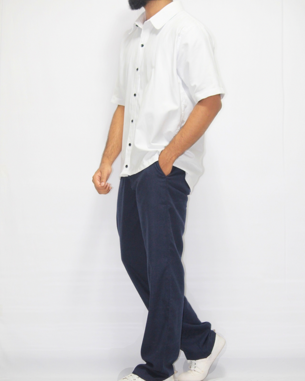 Linen Trouser - Navy blue [Men's]