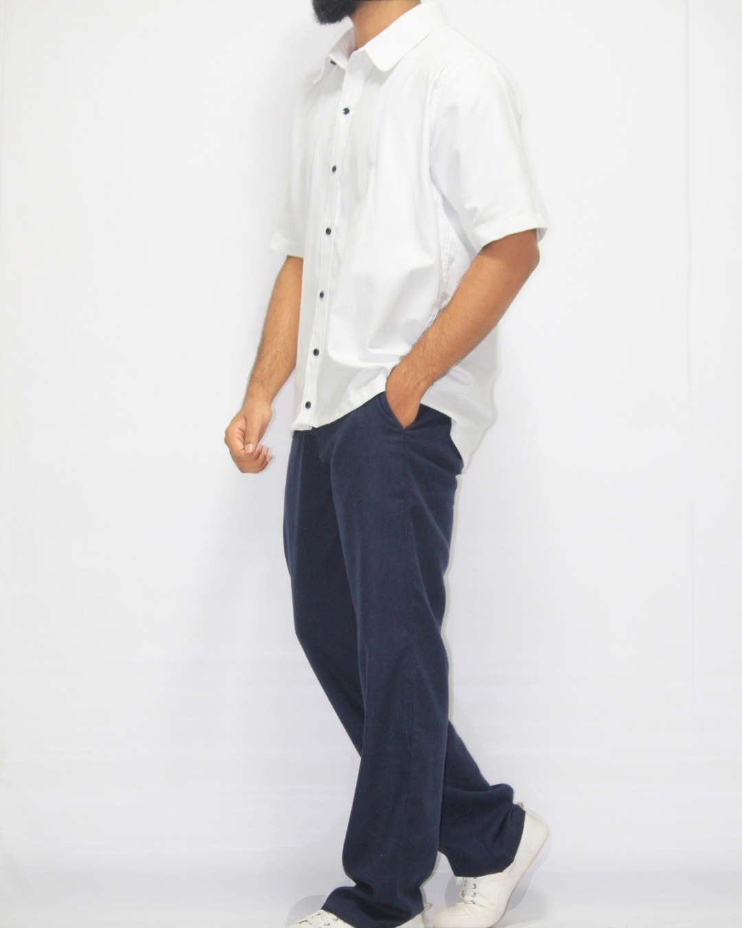 Linen Trouser - Navy blue [Men's]