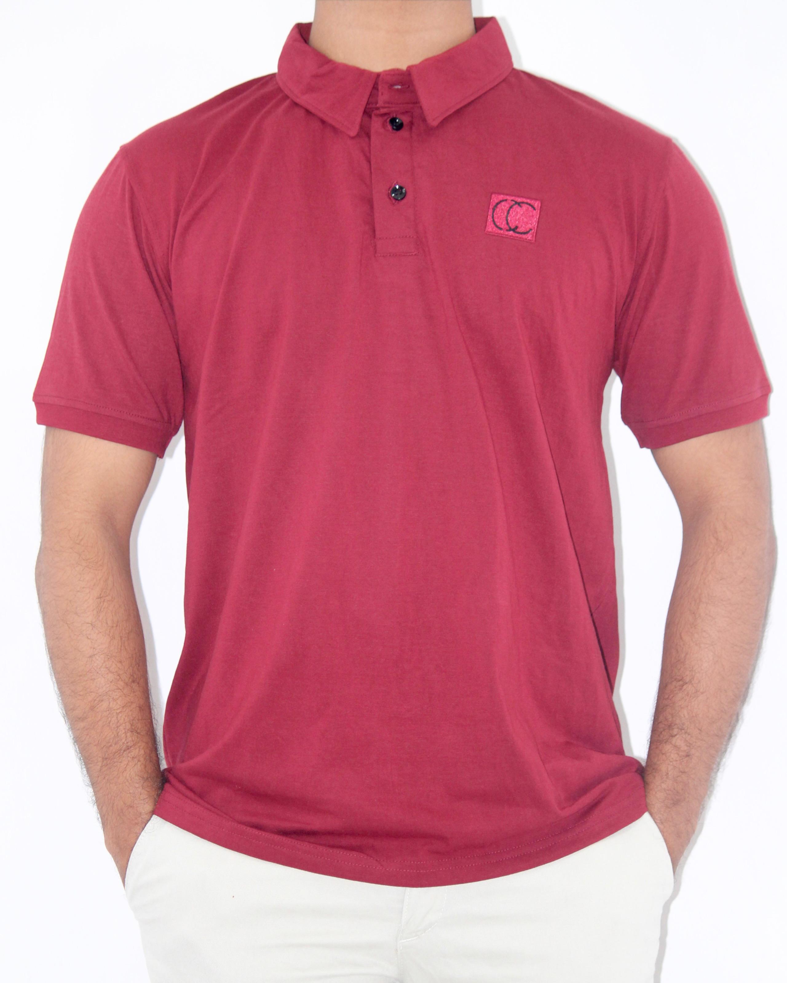 Polo Shirt-Maroon [Short sleeve] [Men's]